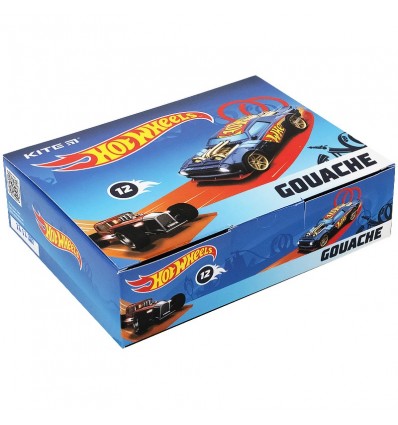 Гуаш Kite Hot Wheels, 12 кольорів