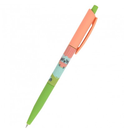 Ручка шариковая автоматическая Axent Racoon, синяя ( AB1090-29-A )