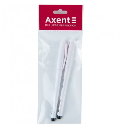 Ручка гелева Axent DG 2045, чорна, 2шт.(полібег)