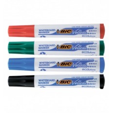 Набір маркерів для сухостираймих дощок BIC "VELLEDA", 4 кольори