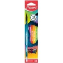 Набор графитовых карандашей MAPED BLACK PEPS ENERGY HB, с ластиком, 6шт ( MP.852000 )