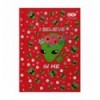 Блокнот KIDS Line UFO, А6, 64 листов, клетка, твердая обложка, красный