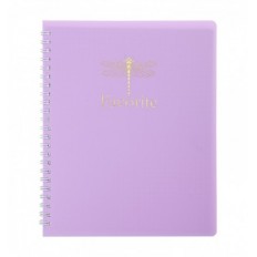Тетрадь для записей FAVOURITE PASTEL, В5, 80 л., клетка, пласт. обл., сиреневая BM.24252150-26