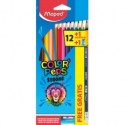 Карандаши цветные Maped Strong 12 цветов + графитовый карандаш, точилка