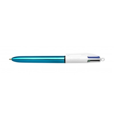 Ручка шариковая BIC "4 in 1 Colours Shine Blue", голубая