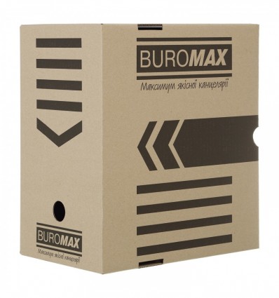 Бокс для архивации документов, BUROMAX JOBMAX, 340х300х200 мм, крафт ( BM.3263-34 )