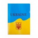 Папка-кутик, А4, UKRAINE, BUROMAX ARABESKI, жовта