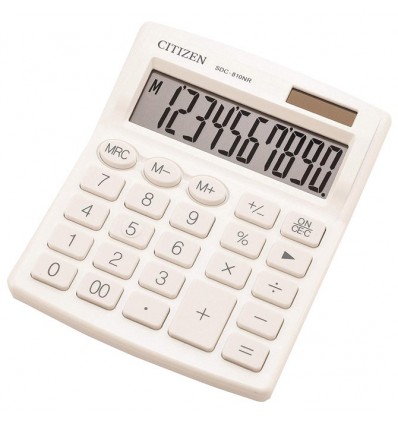 Калькулятор Citizen SDC-810NRWHE-white, 10 разрядный