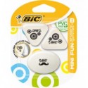 Гумка BIC "Mini fun", 3 шт в блістері