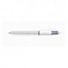 Ручка шариковая BIC "4 in 1 Colours Shine Silver", серебряная ( bc982873 )