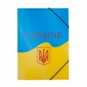 Папка на резинке A4, UKRAINE, BUROMAX ARABESKI, желтая