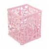 Підставка для ручок квадратна BUROMAX ROSE PASTEL, металева, рожева