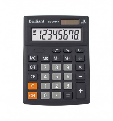 Калькулятор Brilliant BS-208NR, 8 разрядов
