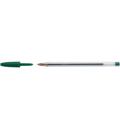 Ручка шариковая BIC "Cristal", зеленая