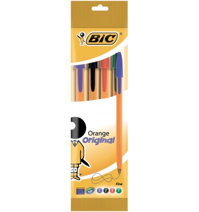 Набір кулькових ручок BIC "Orange", 4шт в блістері