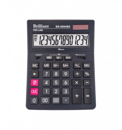 Калькулятор Brilliant BS-8884BK, 14 разрядный