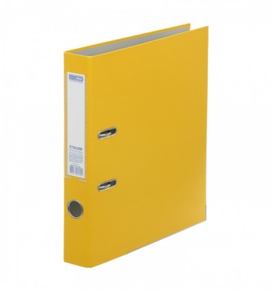 Папка-регистратор односторонняя ETALON А4, 50мм, желтый