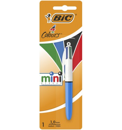 Ручка шариковая BIC "4 in 1 Colours Mini", голубая