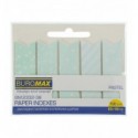 Закладки паперові BUROMAX PASTEL, з клейким шаром, 65x18 мм, 100 арк., м'ятні ( BM.2332-38 )