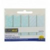 Закладки паперові BUROMAX PASTEL, з клейким шаром, 65x18 мм, 100 арк., блакитні ( BM.2332-14 )