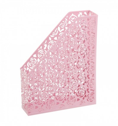 Лоток для паперу BUROMAX ROSE PASTEL, вертикальний , металевий, рожевий ( BM.6261-10 )