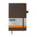 Книга записна BUROMAX TWEED 125х195, 96 аркушів, лінія, обкладинка штучна шкіра, сіра ( BM.291263-09