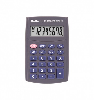 Калькулятор кишеньковий Brilliant BS-200C , 8 розрядів