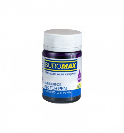 Чернила для автоматических и перьевых ручек BUROMAX 50 мл, фиолетовая ( BM.8398-05 )