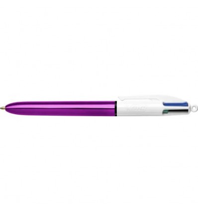 Ручка кулькова BIC "4 in 1 Colours Shine Purple", фіолетова