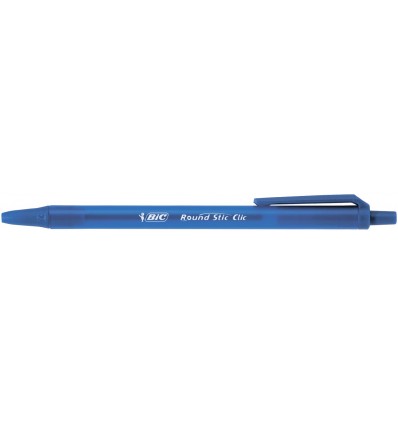 Ручка автоматическая шариковая BIC "ROUND STIC CLIC", синий