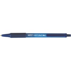 Ручка автоматическая шариковая BIC "SOFT CLIC GRIP", с гриппом, синий