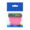 Блок для заметок BUROMAX NEON BUTTERFLY BM.2364-99, с клейким слоем, 75х75мм, 50 листов, ассорти