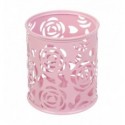 Підставка для ручок кругла BUROMAX ROSE PASTEL, металева, рожева