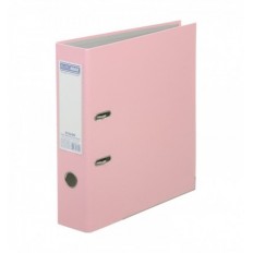 Папка-реєстратор одностороння ETALON А4, PASTEL, 75мм, збірний, рожевий ( BM.3017-10c )