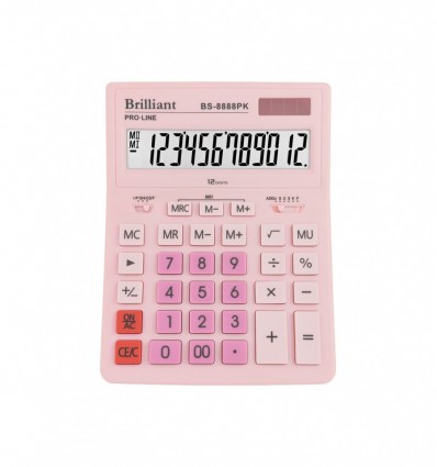 Калькулятор Brilliant BS-8888PK, 12 розрядів