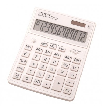 Калькулятор CITIZEN SDC444XRWHE-white, 12 розрядів