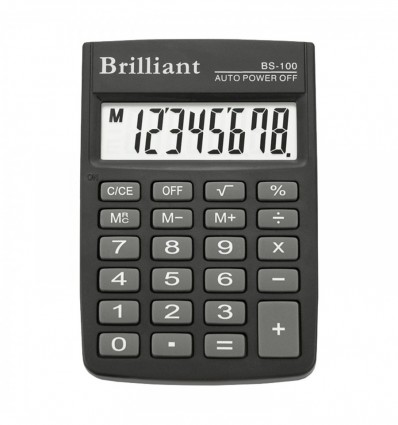 Калькулятор кишеньковий Brilliant BS-100, 8 розрядів