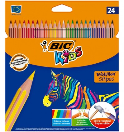 Олівці кольорові "Evolution Stripes", 24 шт ( bc950525 )