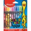 Фломастери COLOR PEPS MONSTER, 12 кольорів ( MP.845400 )