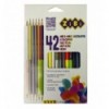 Карандаши цветные KIDS Line, трехгранный, 36 карандаша, 42 цвета