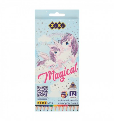 Карандаши цветные SMART Line "MAGICAL" ZB.2448, трехгранные, 12 цветов