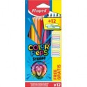 Олівці кольорові COLOR PEPS Classic, 12 кольорів + 12 наклейок ( MP.862725 )