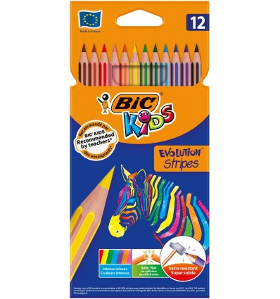 Карандаши цветные BIC "Kids Evolution", 12 шт