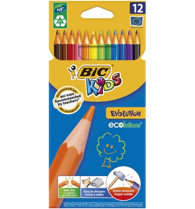 Олівці кольорові "Kids Evolution", 12 шт ( bc82902912 )