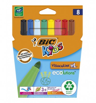Фломастеры "Kids Visacolor XL", 8 цветов