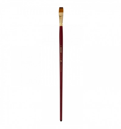 Пензлик синтетичний, ART Line Cherry 6971, плоский, № 12, довга ручка