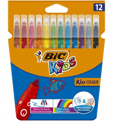 Фломастери Bic bc9202932 "Kid Coleour", 12 кольорів