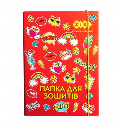 Папка для тетрадей KIDS Line ZB.14960 WOW, картонная, на резинках В5+