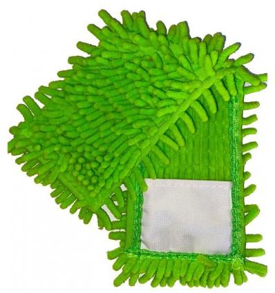 Насадка сменная из микрофибры "1000 пальцев", зеленая