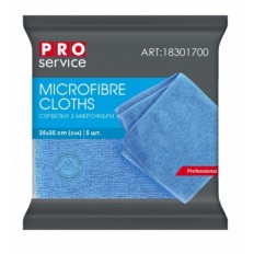 Салфетки PRO SERVICE из микрофибры, универсальные, 5 шт ( pr.18301700 )
